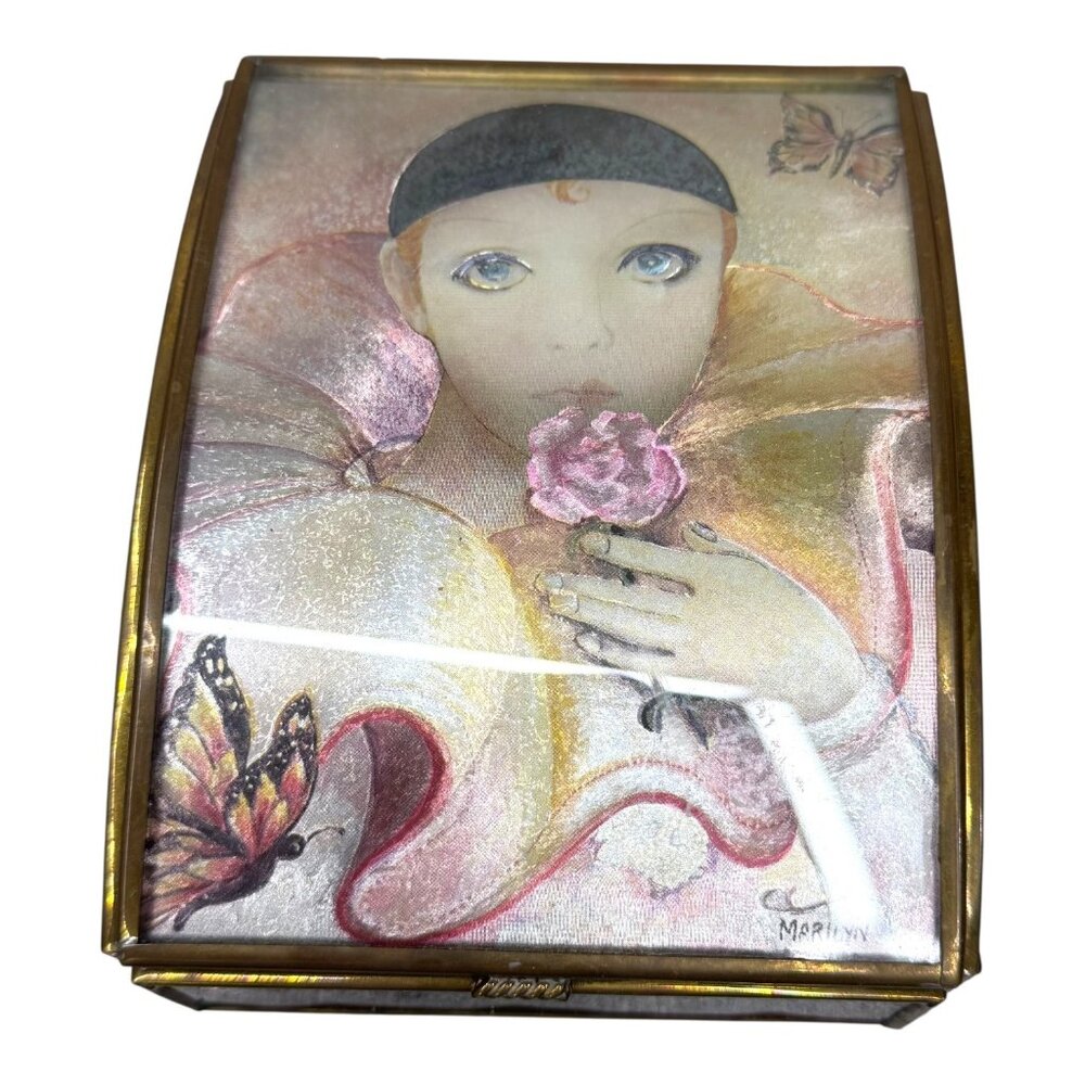 Handcrafted Via Vermont Music Box Through The Eyes Of Love Marilyn Ward Vintage